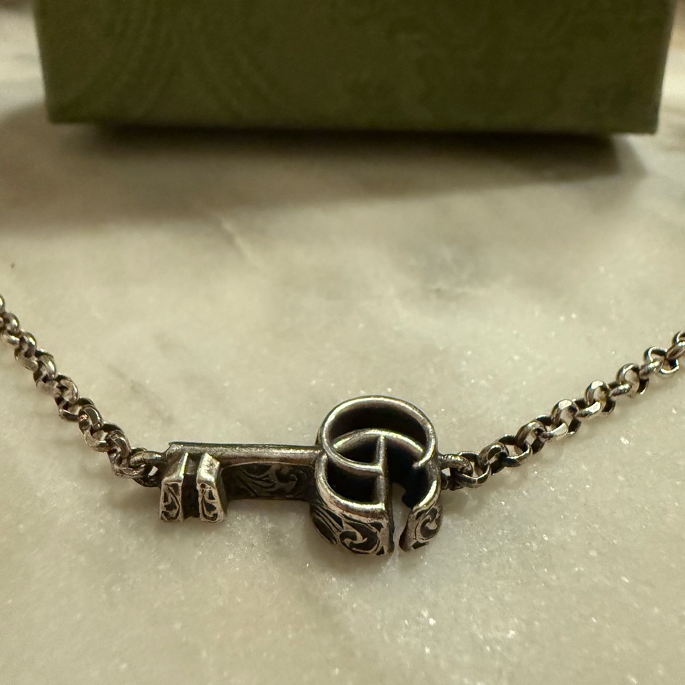 GUCCI Sterling Silver MARMONT Key Chain Bracelet 🗝️ - Picture 3 of 4